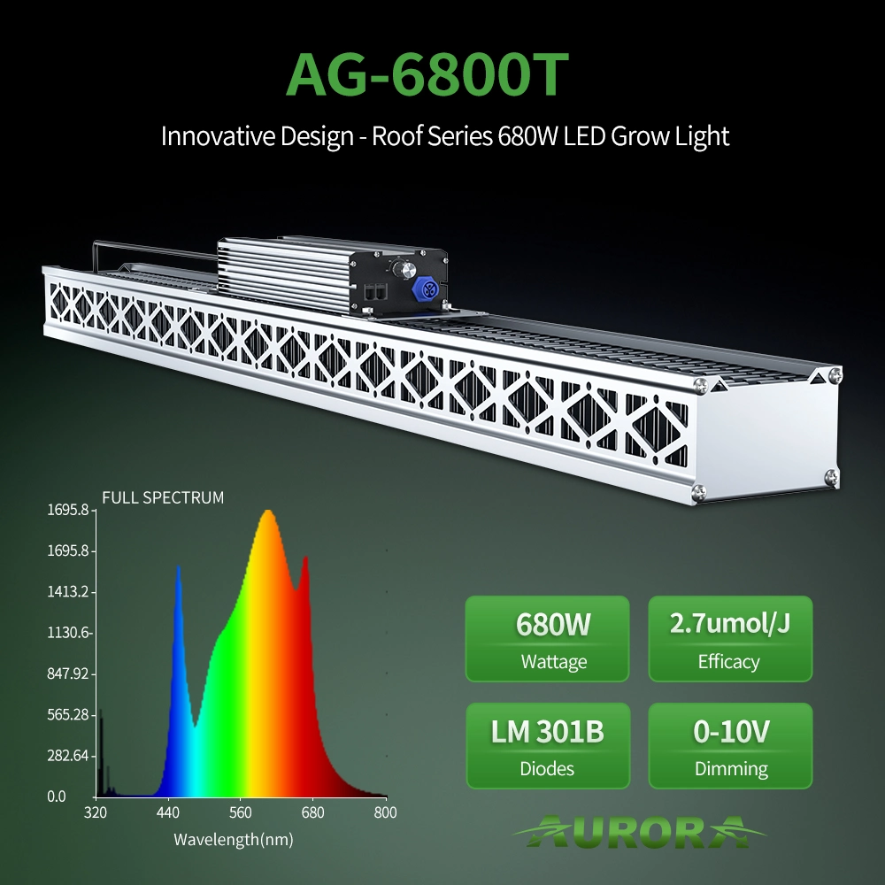 Greenhouse IP65 Waterproof Samsung Lm301b Lm301h Full Spectrum Indoor Plants LED Top Grow Lighting 680W with Daisy Chain Dimming