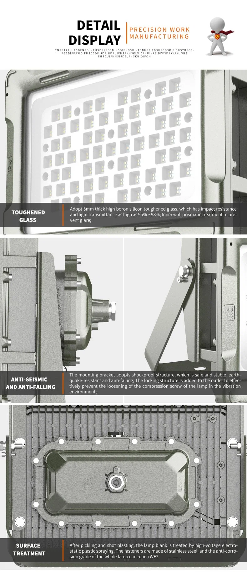 6000K LED Hazardous Location Lighting for Petrochemical Plant