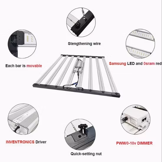 УФ и ИК светодиодные лампы для выращивания растений на солнечной энергии мощностью 500 Вт на базе чипов Samsung